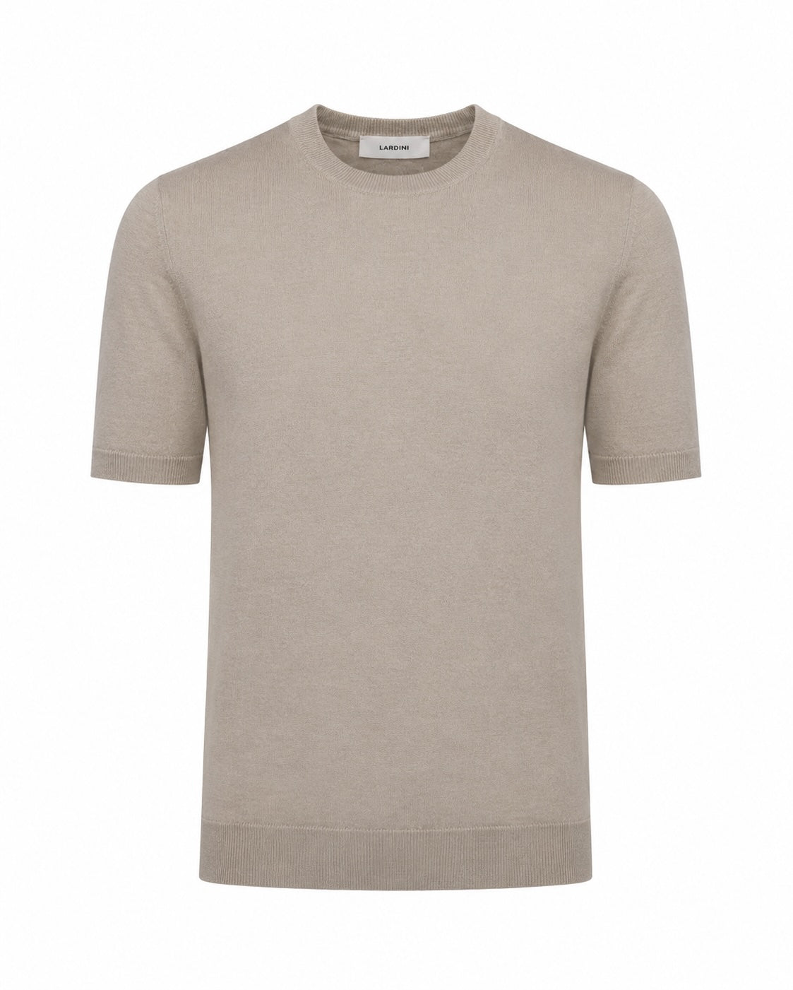 Baumwoll T-Shirt Slim Fit mit Rippabschlüssen