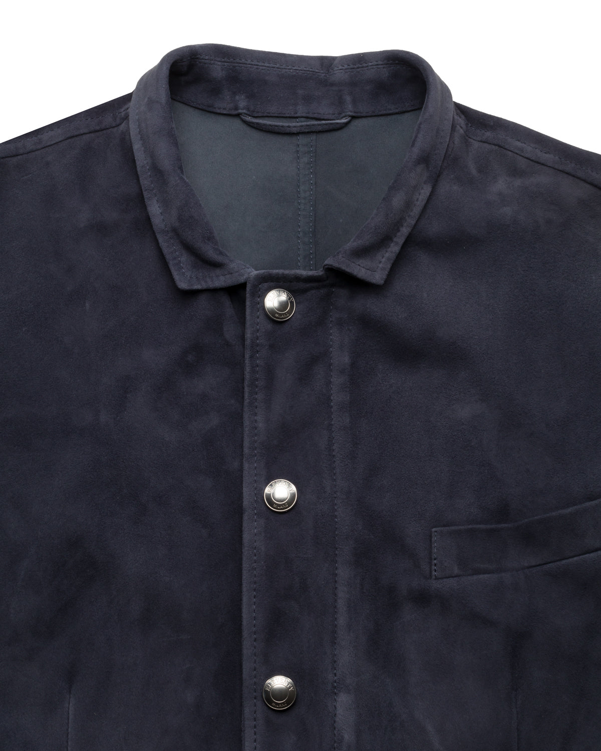 Lammvelours Nehru-Jacket Slim Fit