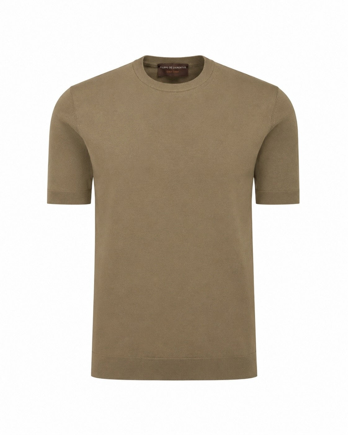 Cotton Crinkle Knit Slim Fit T-Shirt