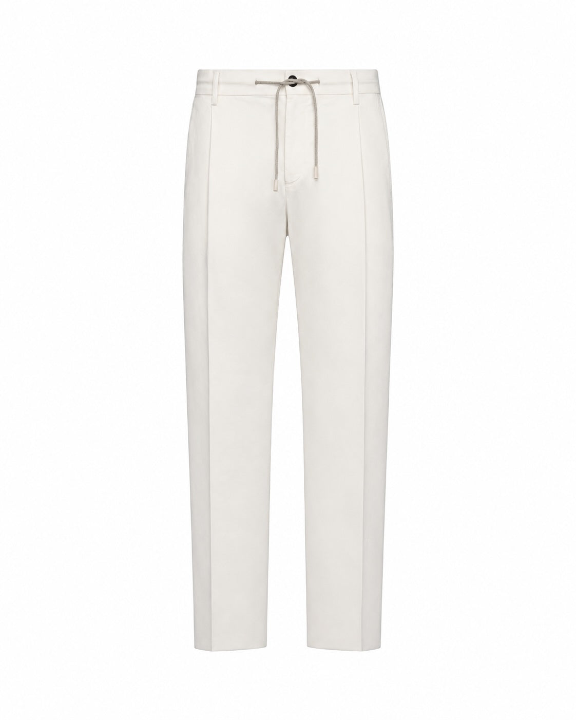 Satin Cotton Jog Pants Relaxed Slim Fit
