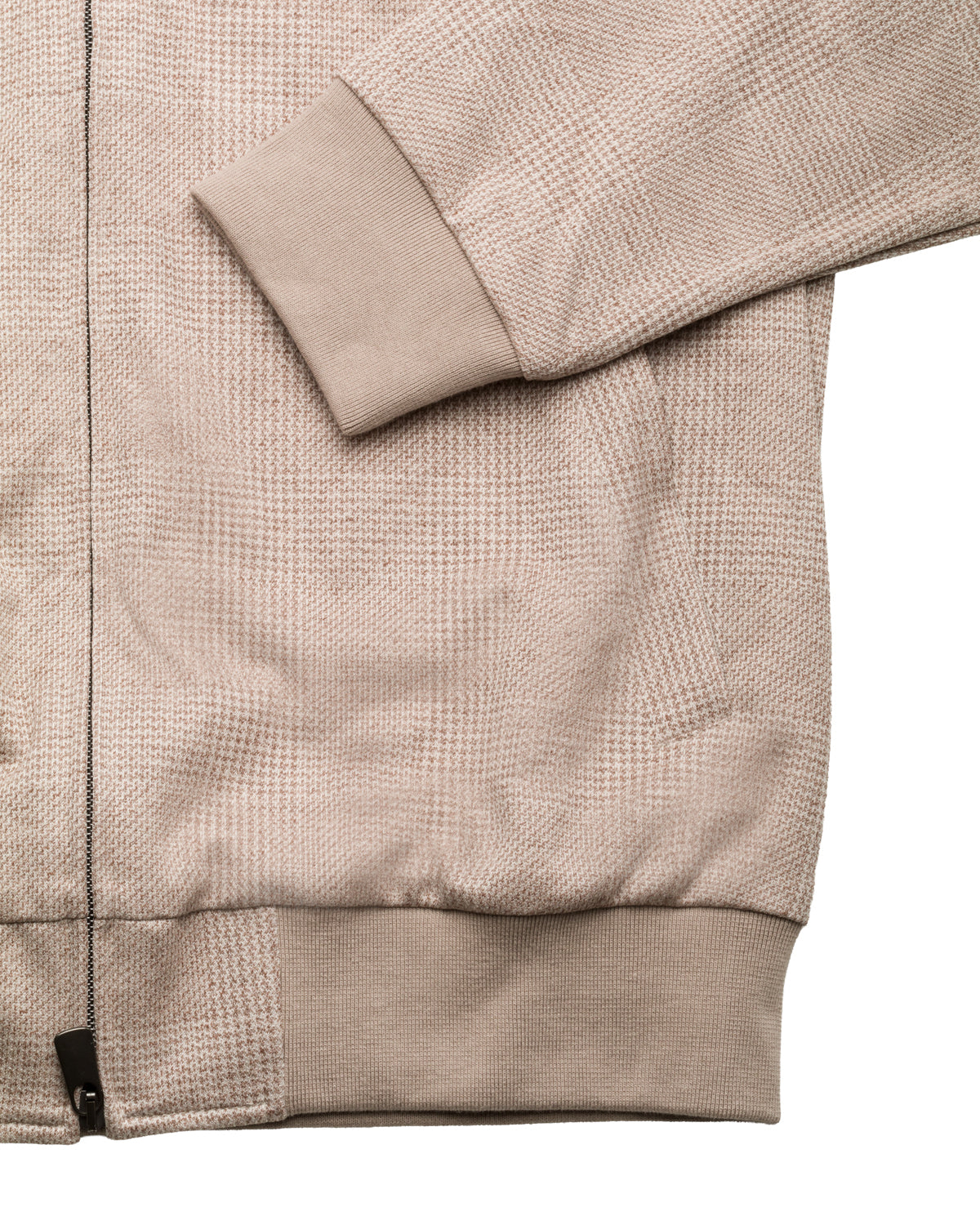 Sweatweste Glencheck Baumwolle Slim Fit