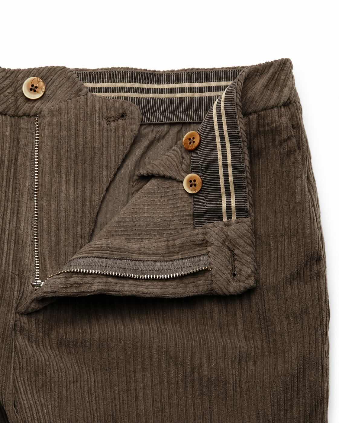 Corduroy trousers DAVIDE Relaxed Fit in cotton