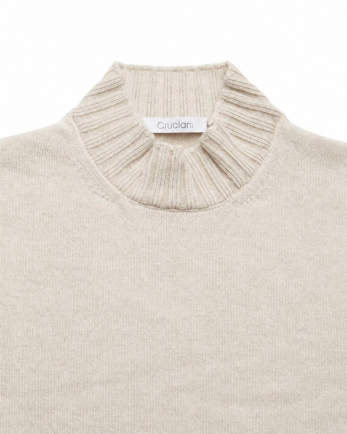Feinstrick-Langarm-Poloshirt aus Wolle