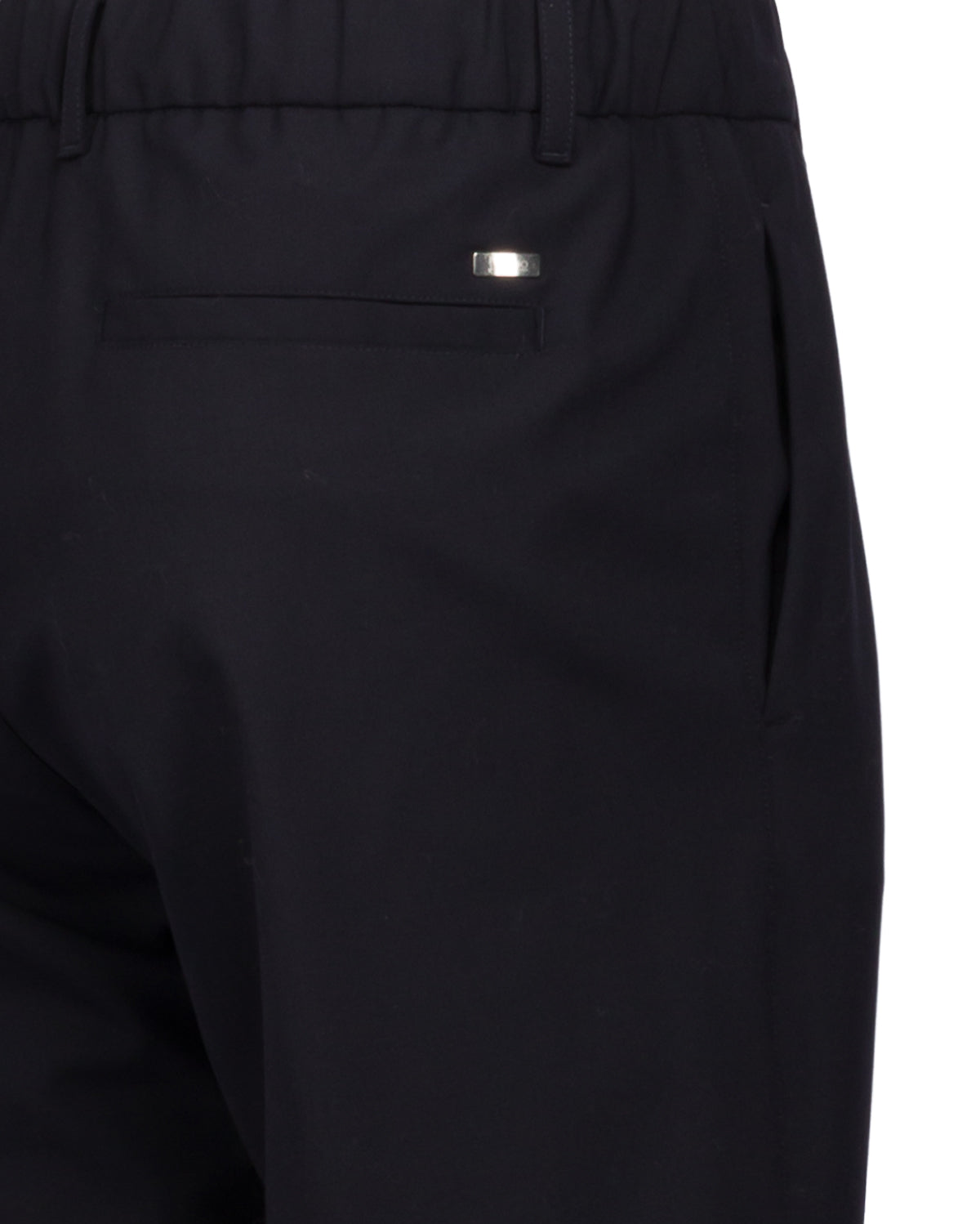 Wool stretch trousers in a relaxed fit with an elasticated waistband