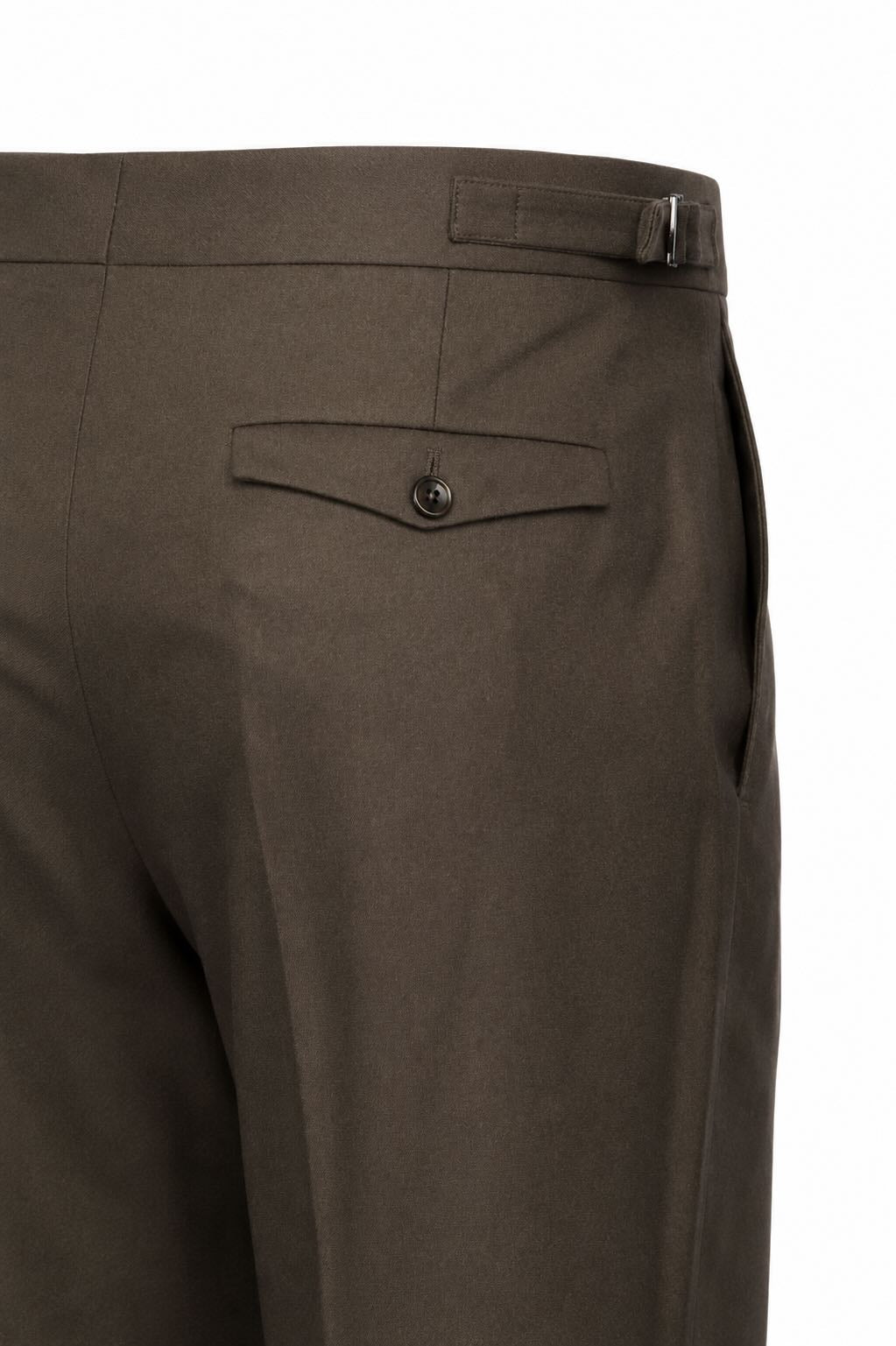 Pleated trousers in virgin wool in REBEL UNION FIT