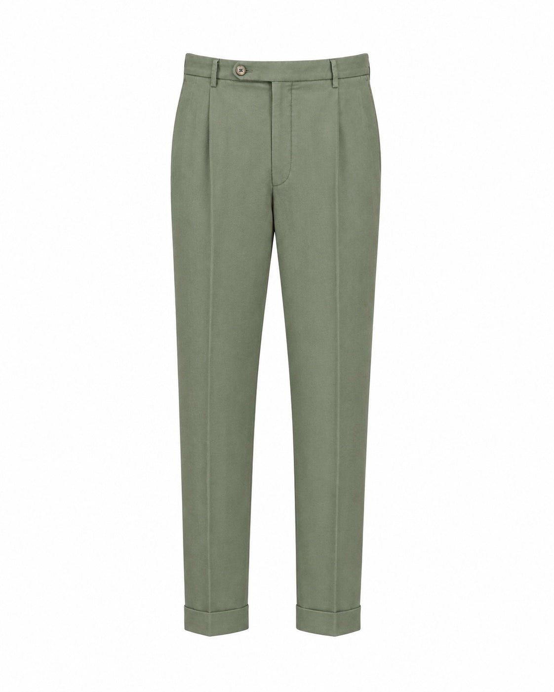 Cropped trousers, cotton linen, herringbone, relaxed slim fit