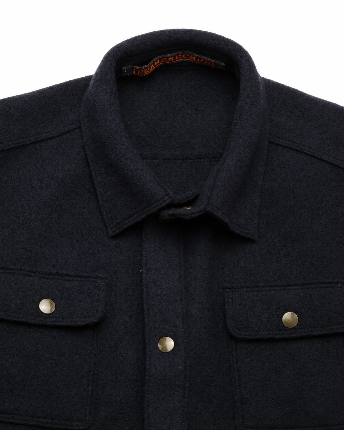 Overshirt Valentin aus Merinowolle in Dunkelblau