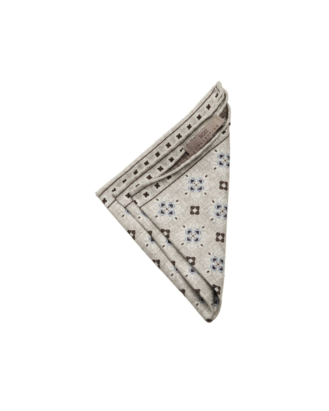 Einstecktuch EASY aus Seide mit geometrischem Muster