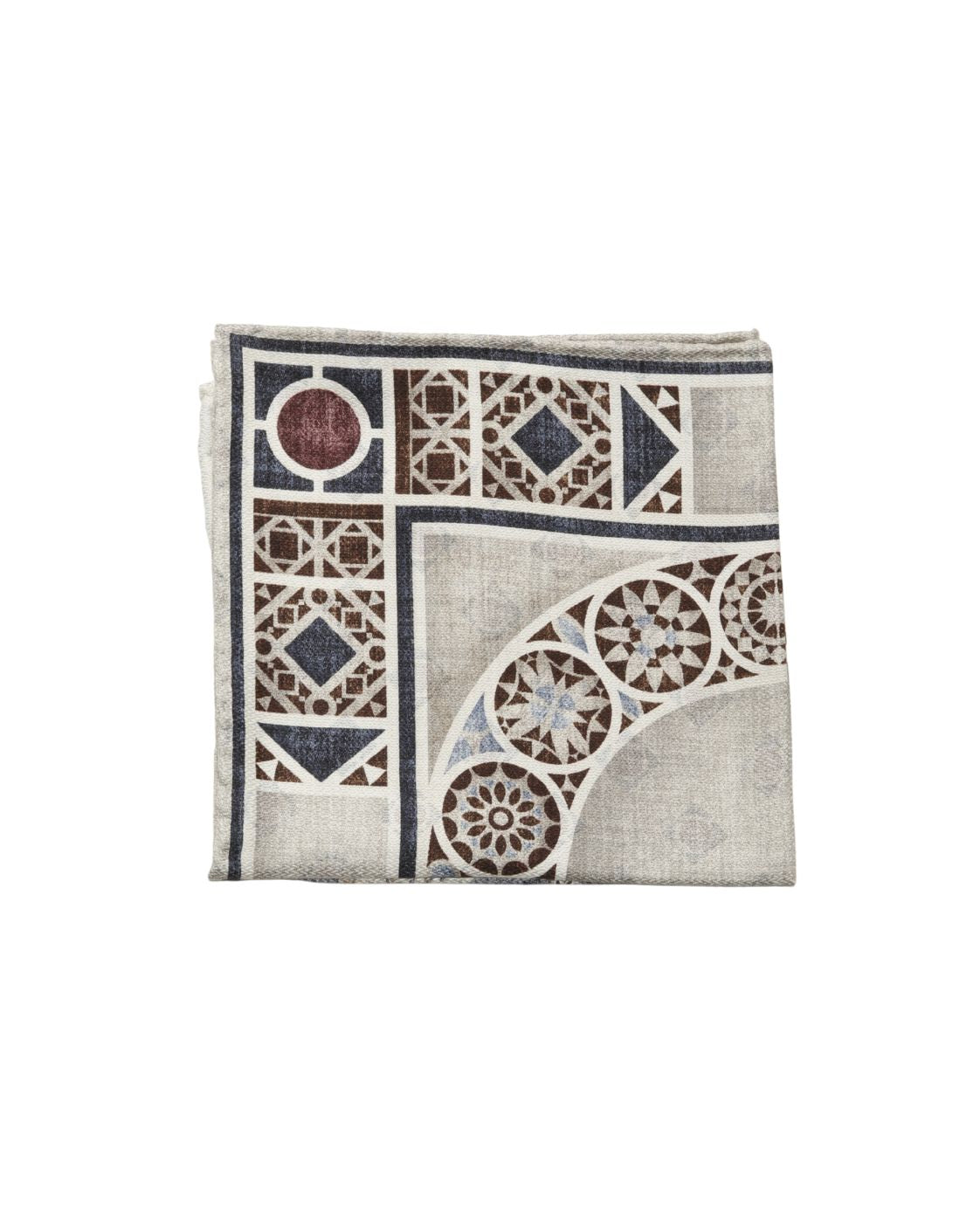 Seideneinstecktuch EASY mit geometrischem Muster