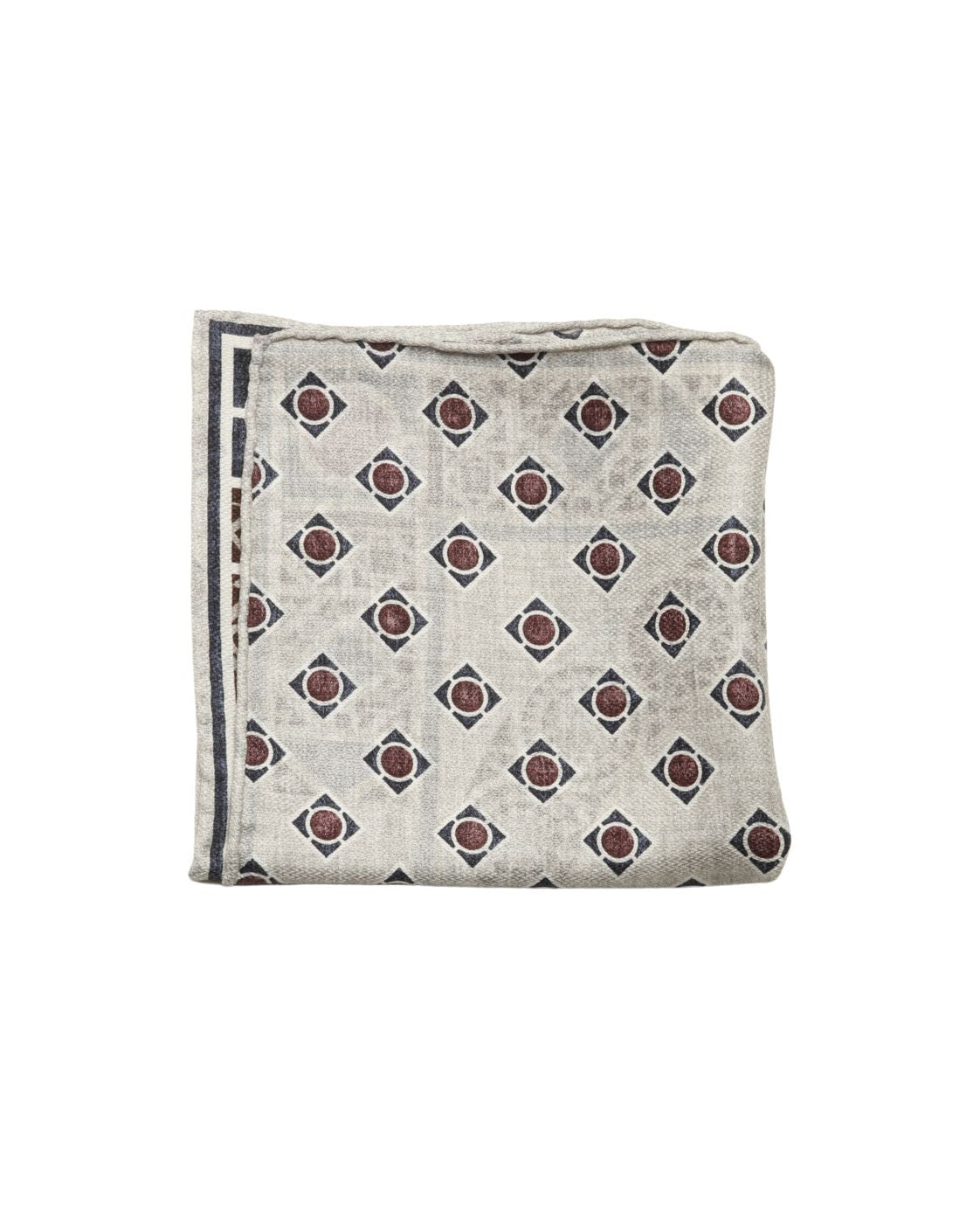 Seideneinstecktuch EASY mit geometrischem Muster