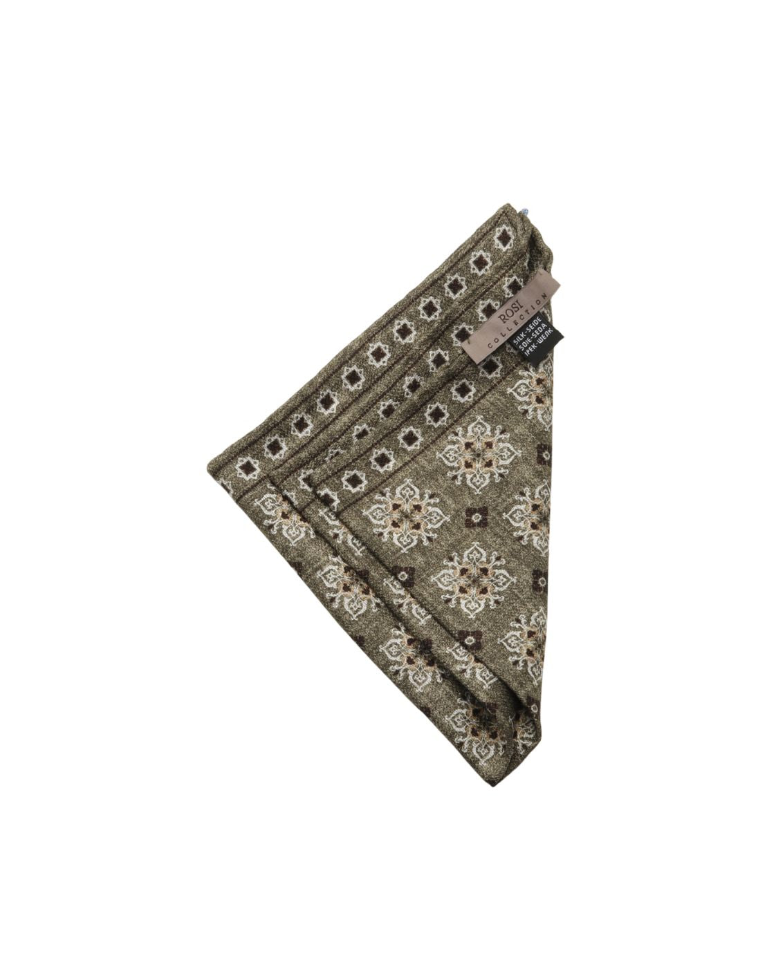 Einstecktuch EASY aus Seide mit ornamentalem Muster