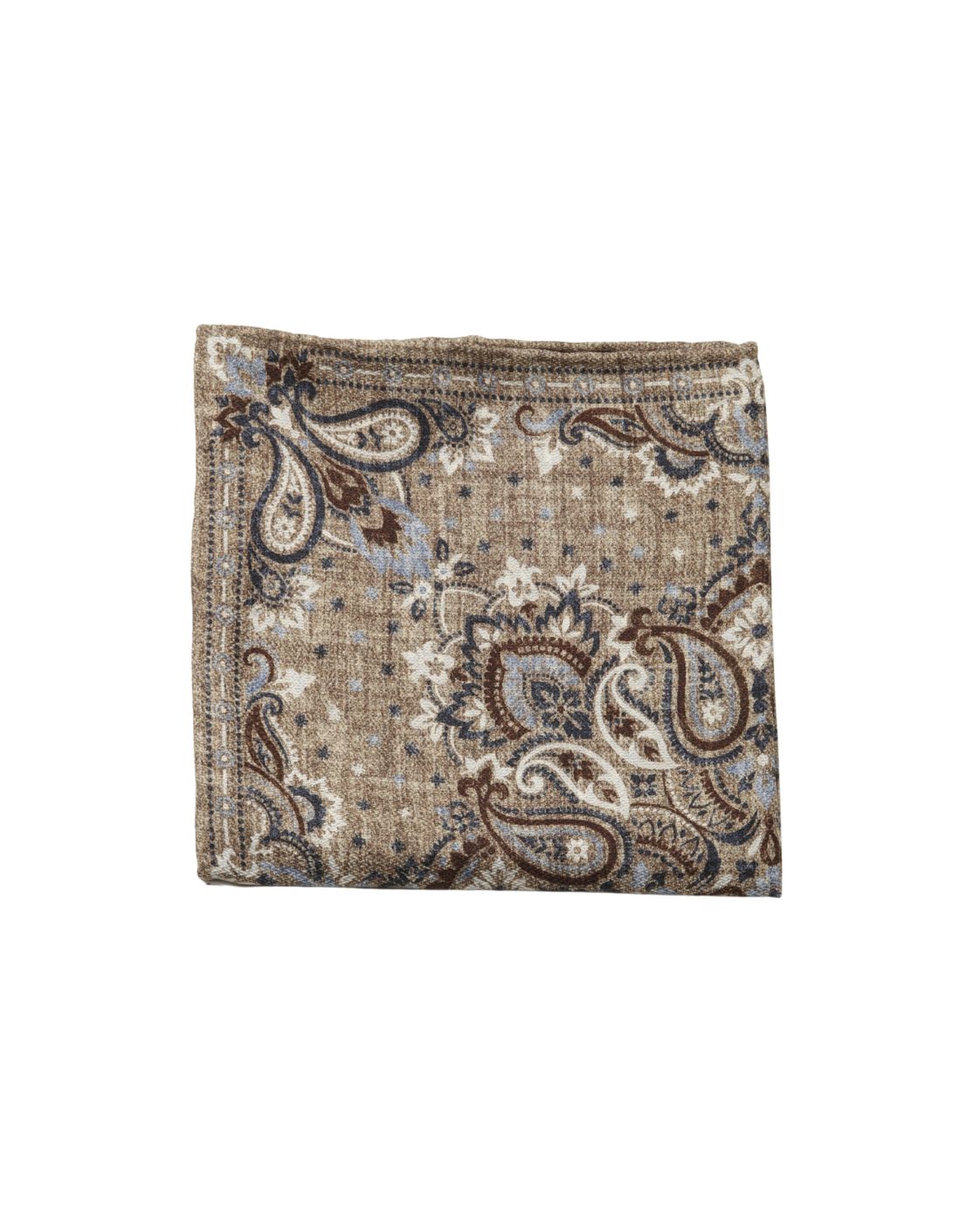 Einstecktuch EASY aus Seide mit Paisley- und Geometriemuster