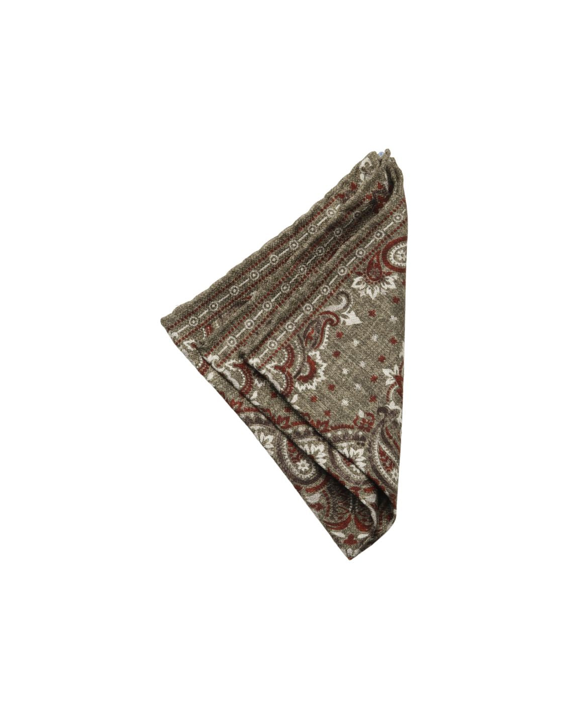 Einstecktuch EASY aus Seide mit Paisley- und Geometriemuster