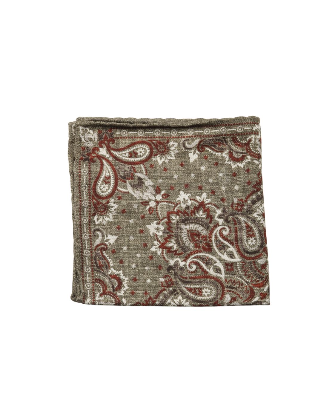 Einstecktuch EASY aus Seide mit Paisley- und Geometriemuster
