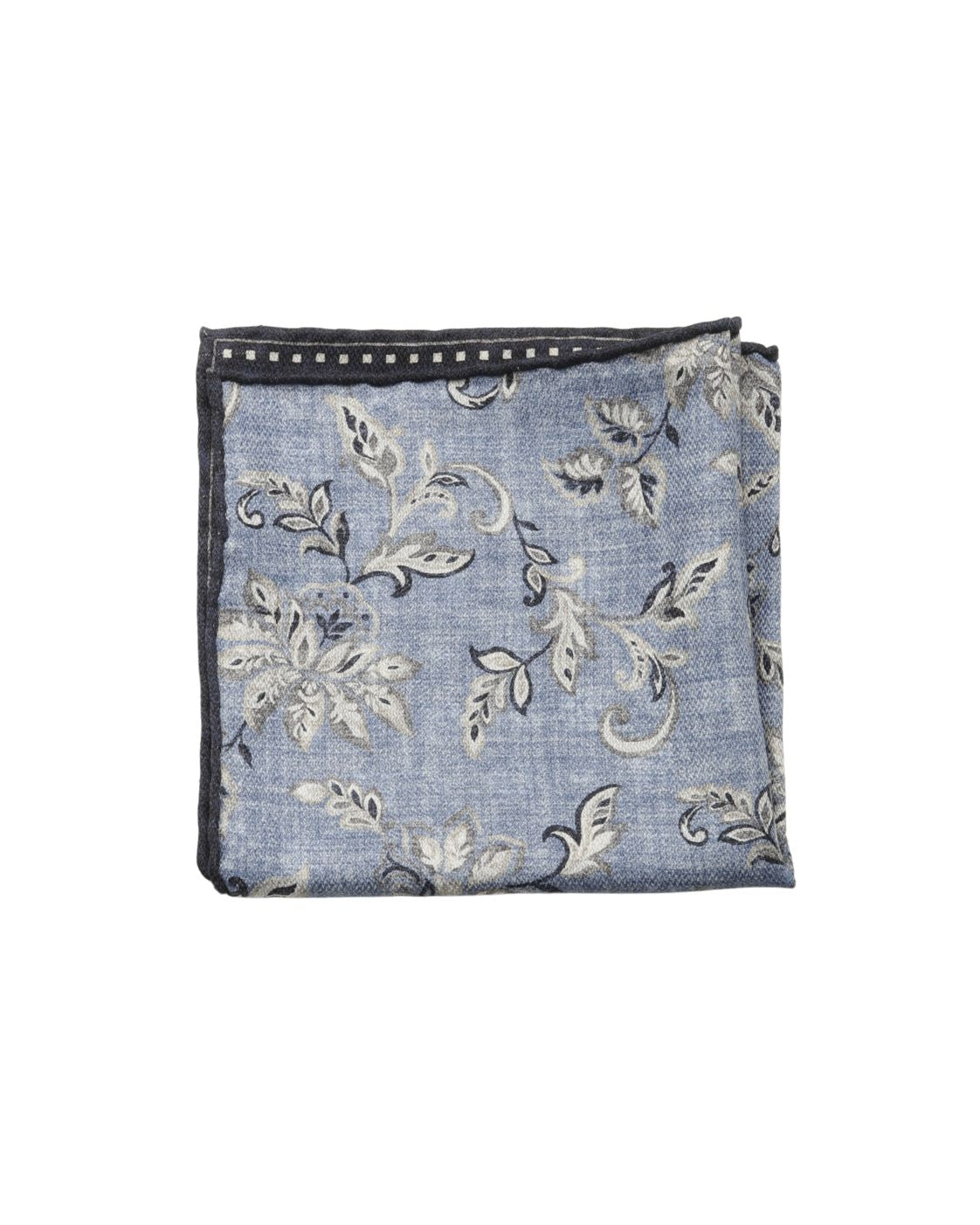 Seideneinstecktuch EASY mit floralem und geometrischem Muster
