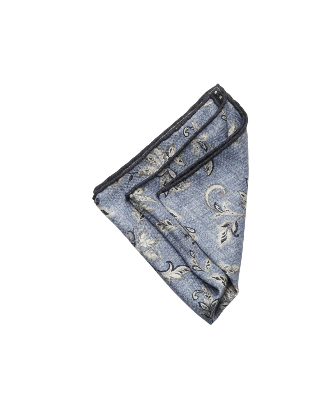 Seideneinstecktuch EASY mit floralem und geometrischem Muster