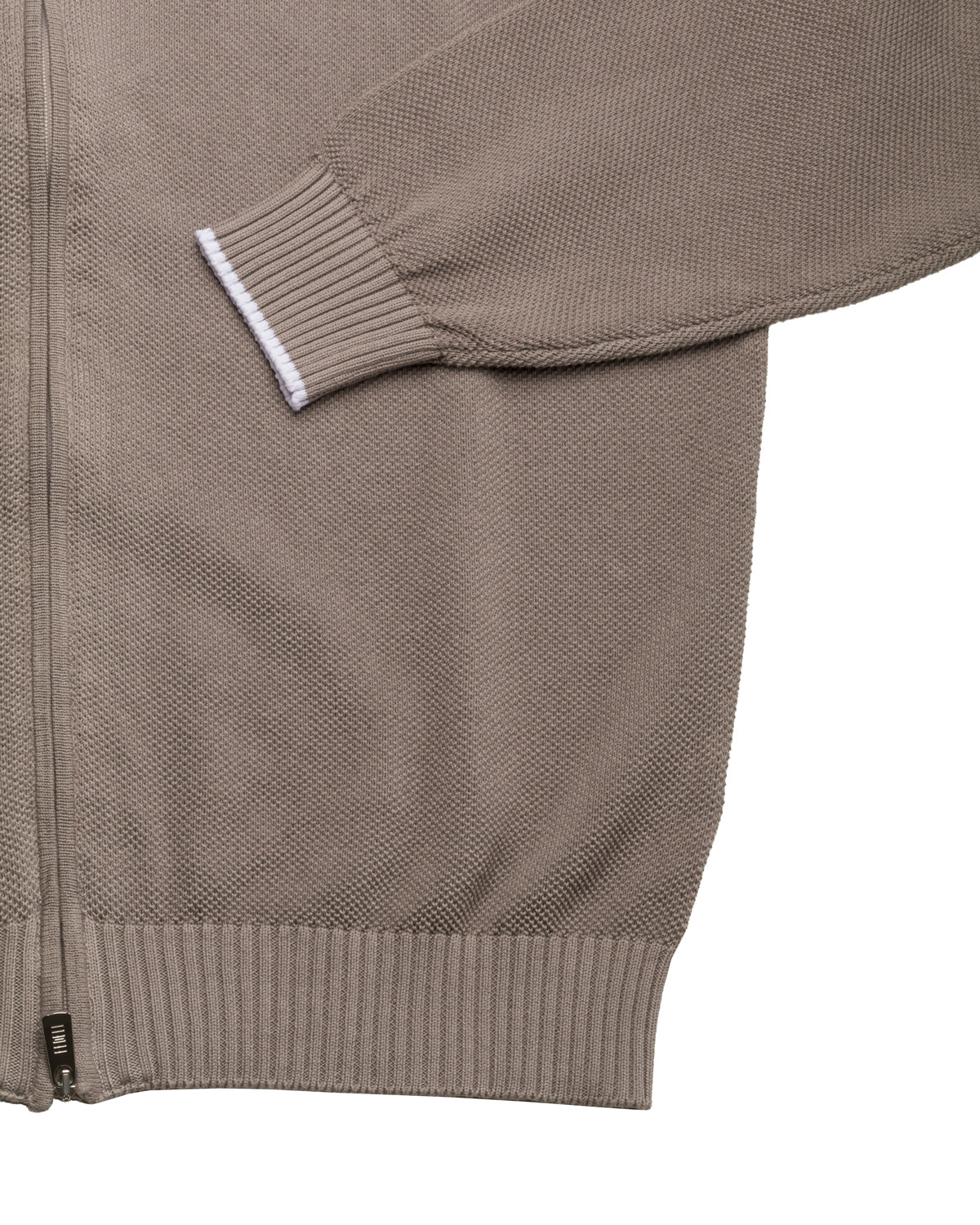 Strickweste Baumwolle Slim Fit mit Stehkragen