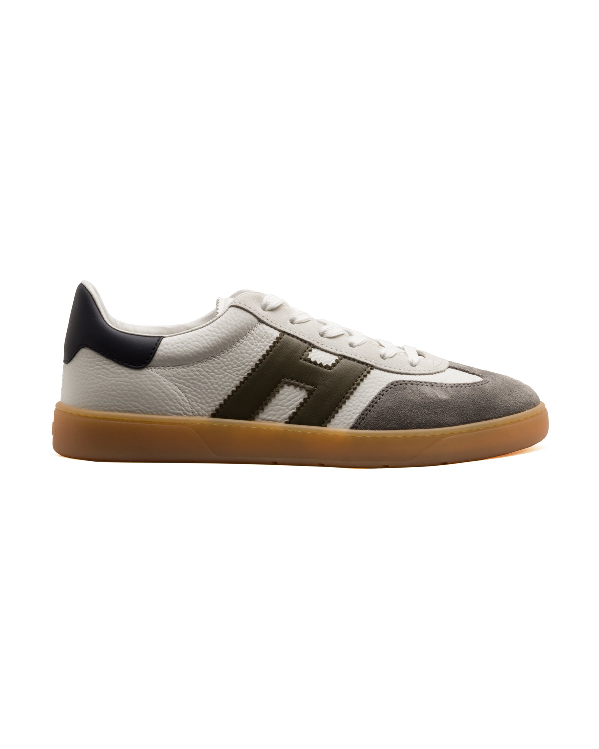 Leder Sneaker Scotchgrain Velours
