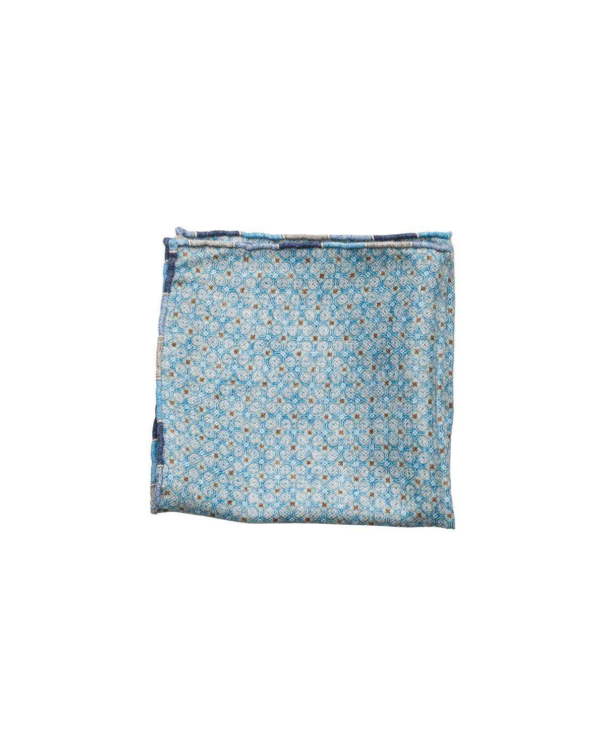 Silk pocket square, double-sided, hand-rolled