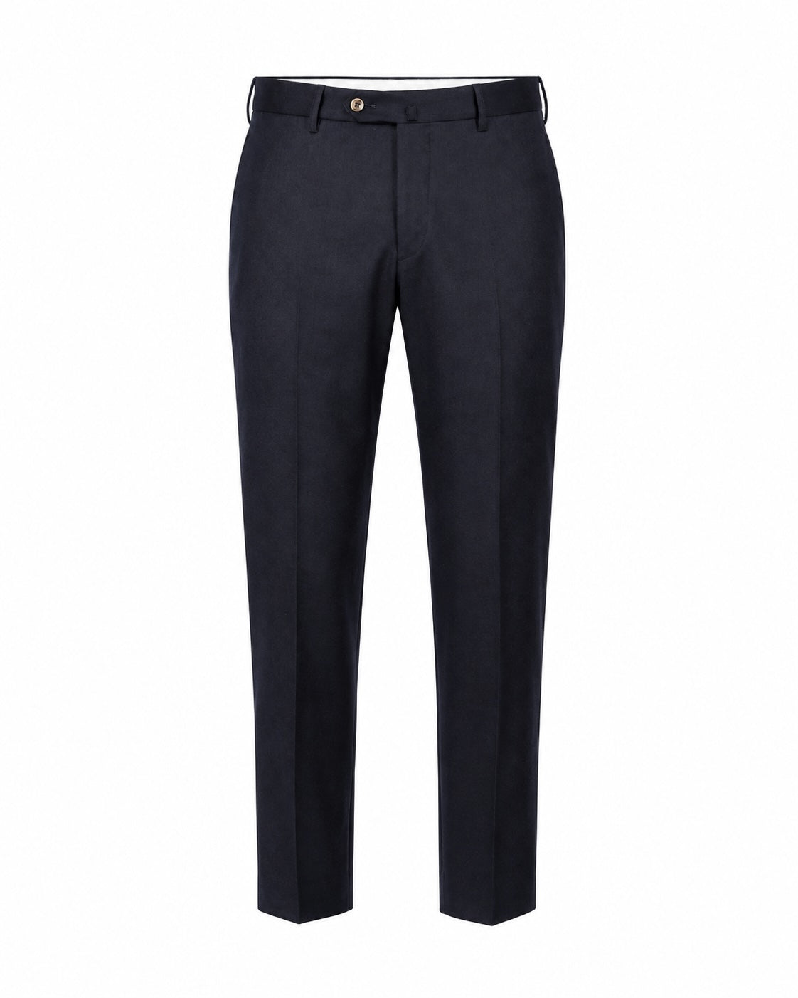 Dunkelblaue Wollhose Slim Fit mit Stretch