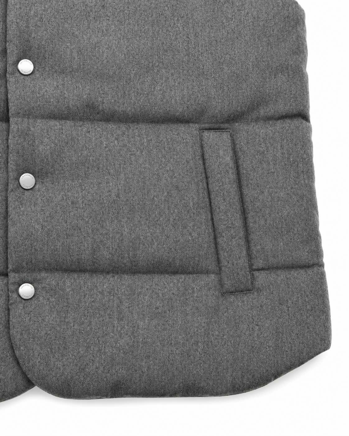 Virgin Wool Gilet in Grey