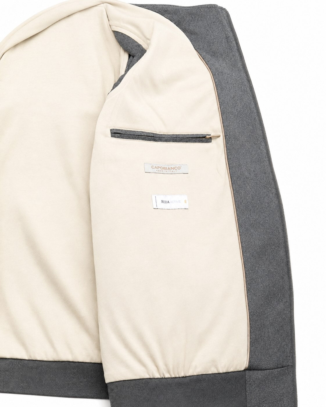 Blouson aus Schurwolle in Grau