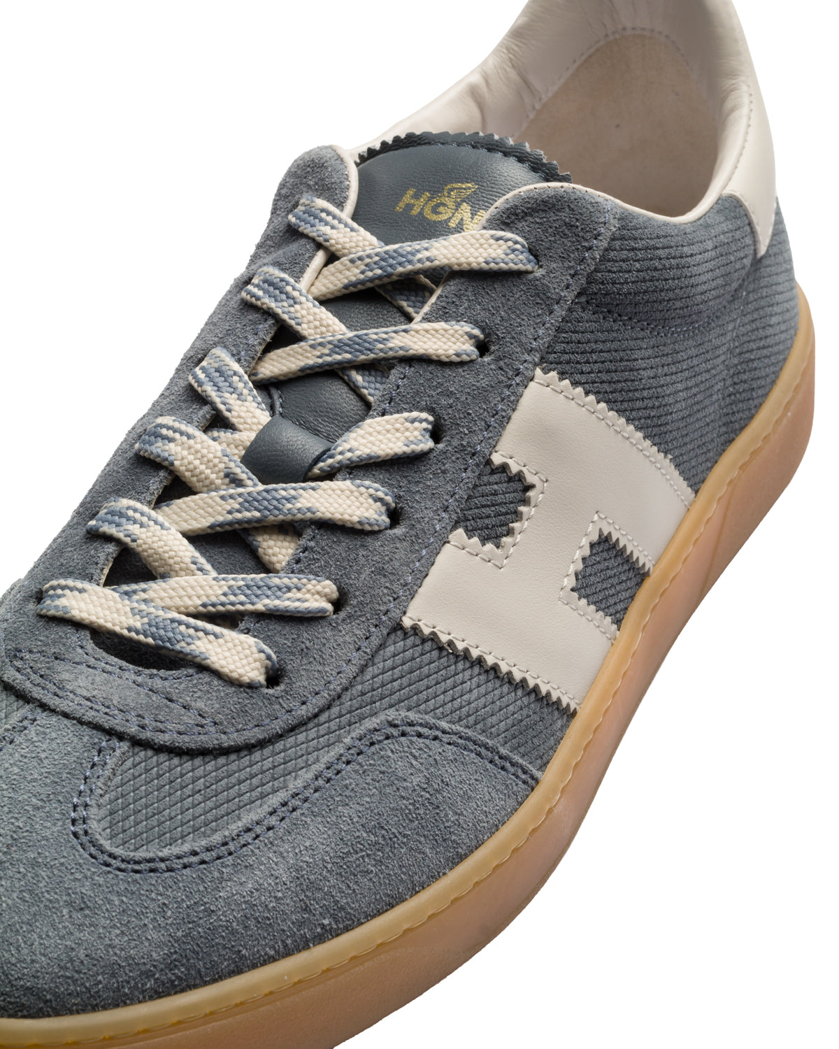 Suede sneakers with memory foam