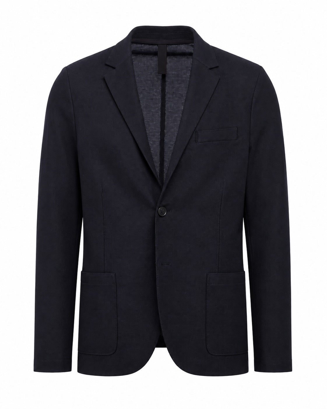 Baumwollpiqué Blazer Slim Fit