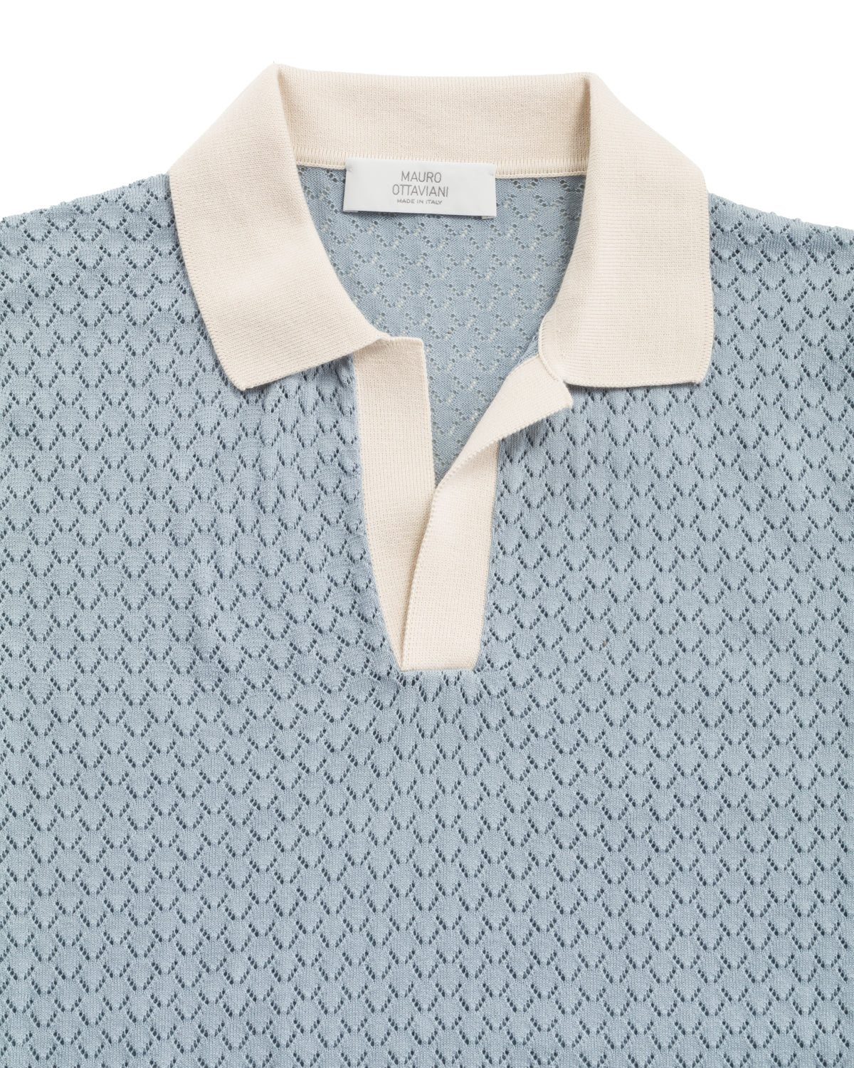 Baumwolle Strickpolo Slim Fit Kuba Kragen