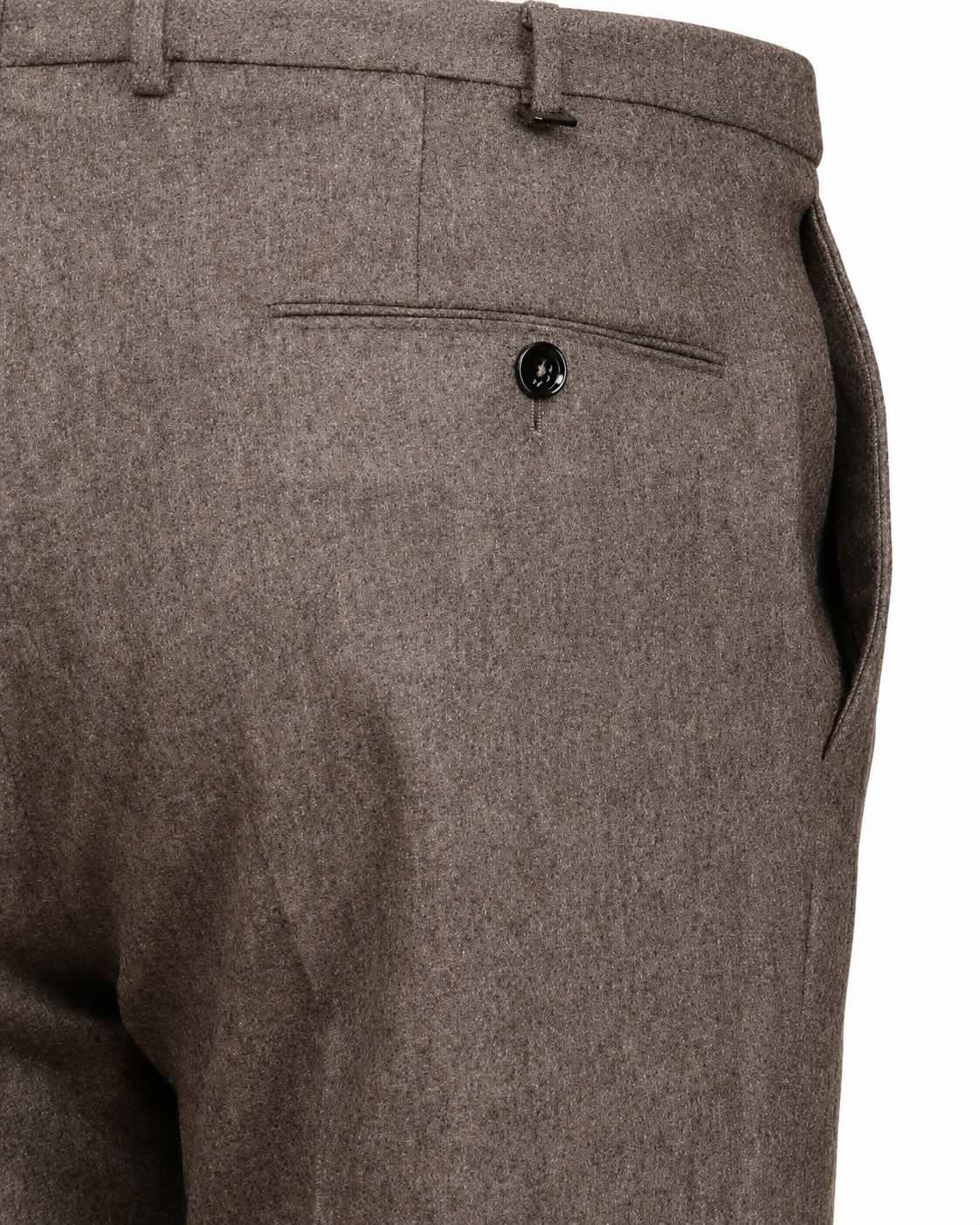 Wollhose Slim Fit Stretch in Braun