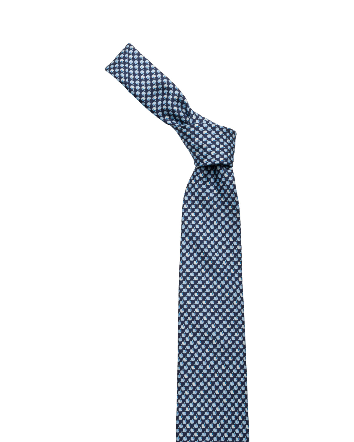 Silk tie with a fine pattern