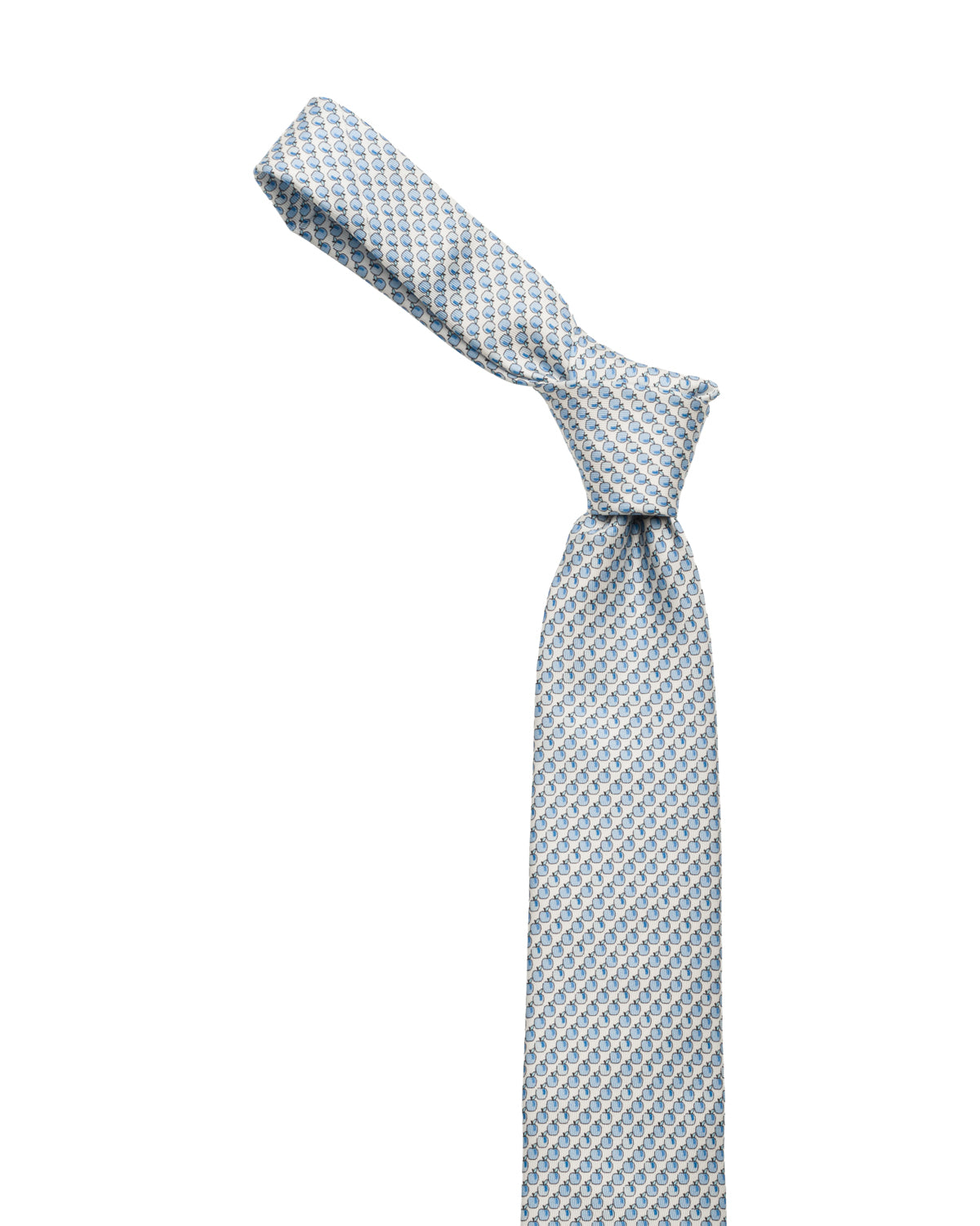 Silk tie with a fine pattern