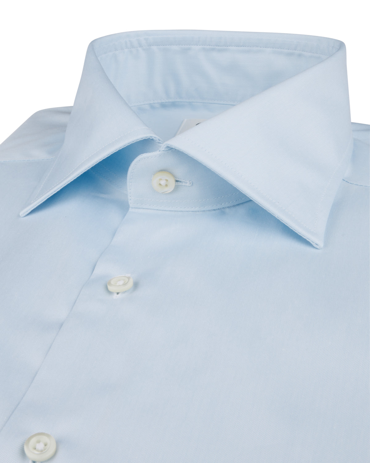 Twill shirt light blue regular