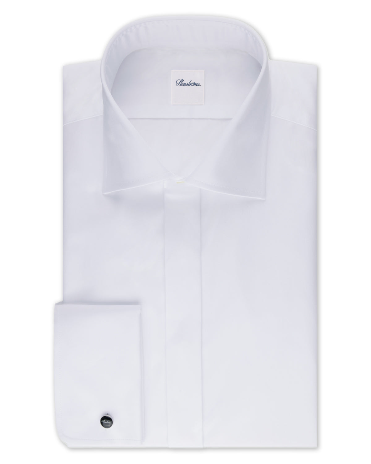 White tuxedo shirt, fitted body