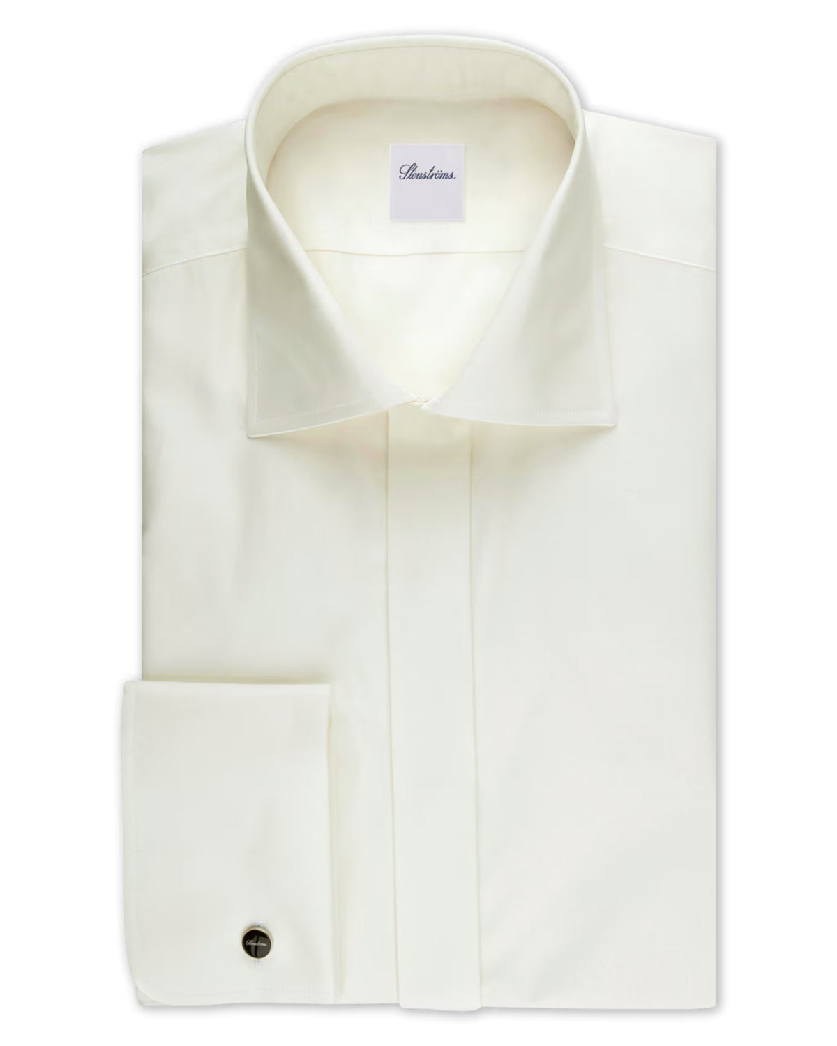Ivory FITTED BODY tuxedo shirt