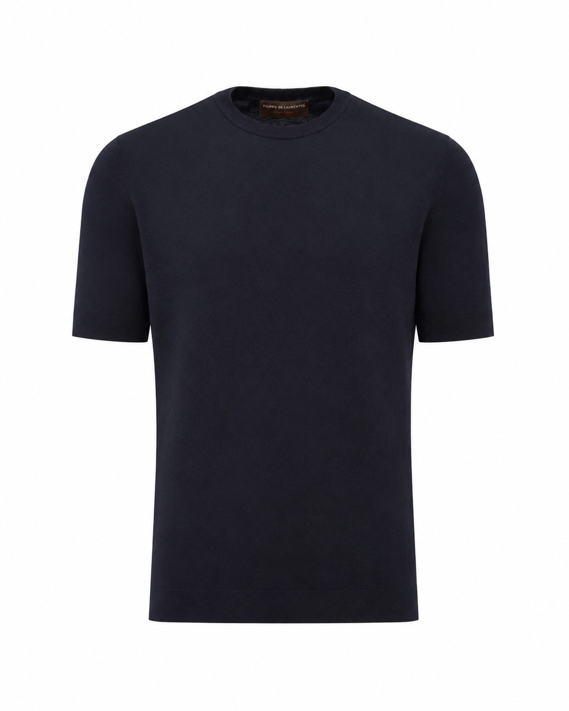 Cotton crepe T-shirt, slim fit