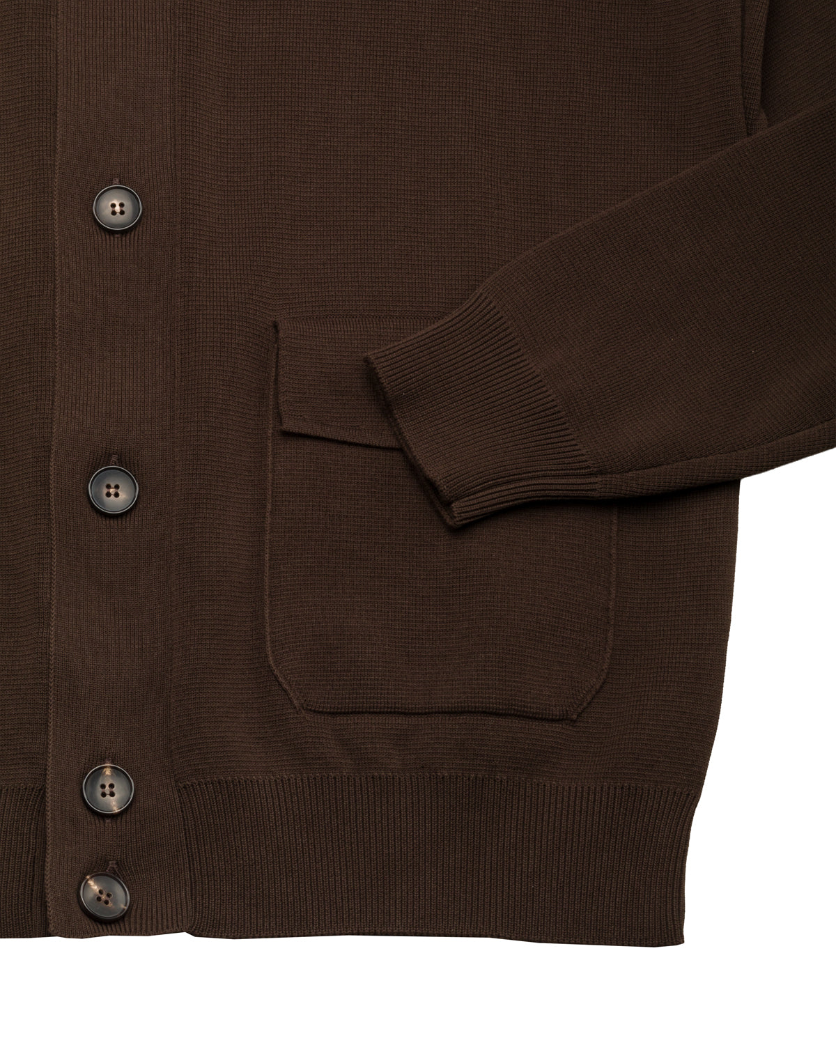 Strickweste Baumwollkrepp Slim Fit mit Stehkragen