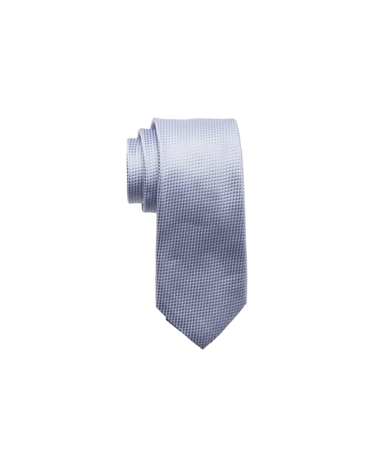 Silk tie, finely patterned, light blue