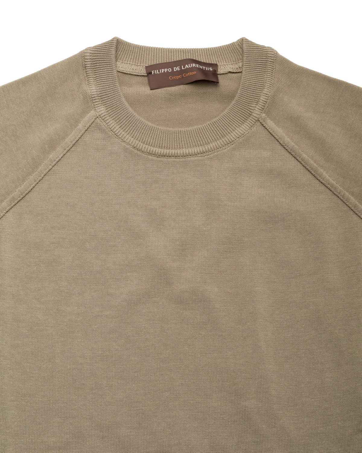 Baumwollkrepp Pullover Raglan Slim Fit