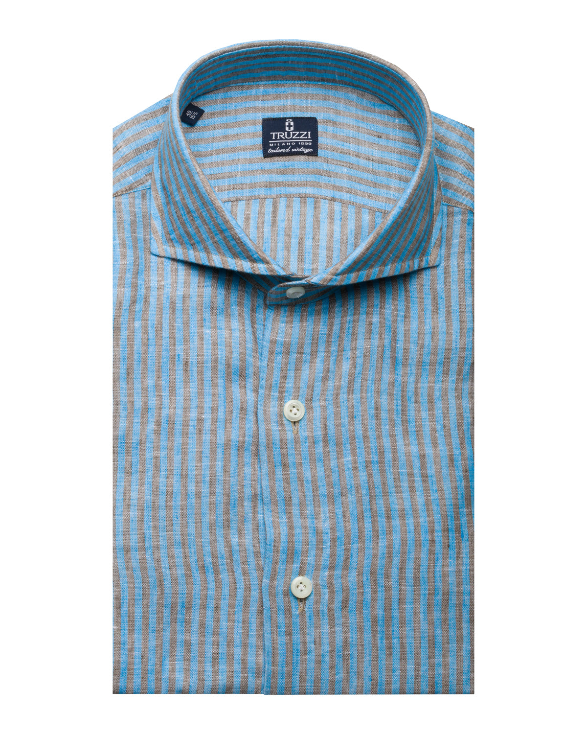 Leinenhemd Streifen Slim Fit