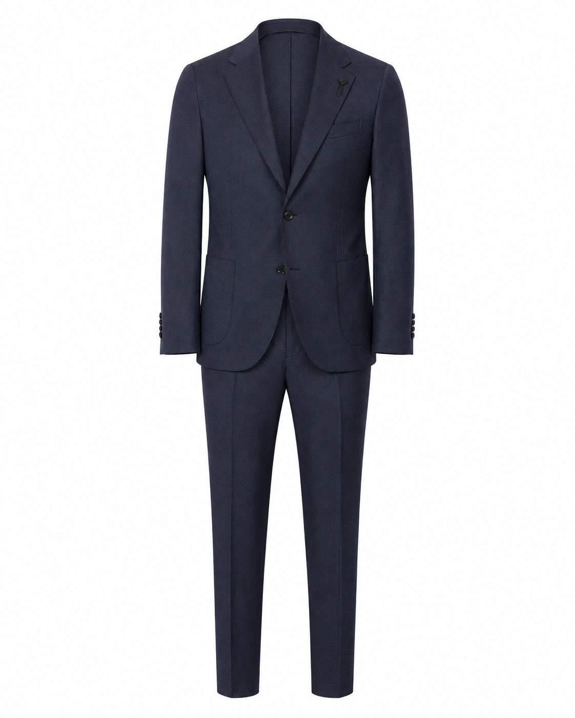 Schurwollanzug Relaxed Fit Peak Lapel