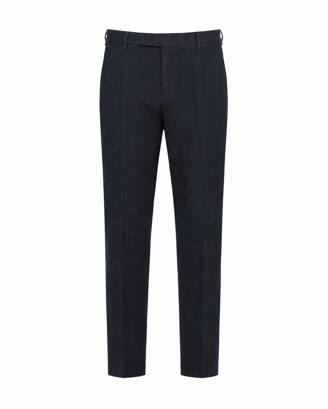 Silvio trousers, cotton linen, relaxed fit with pleats