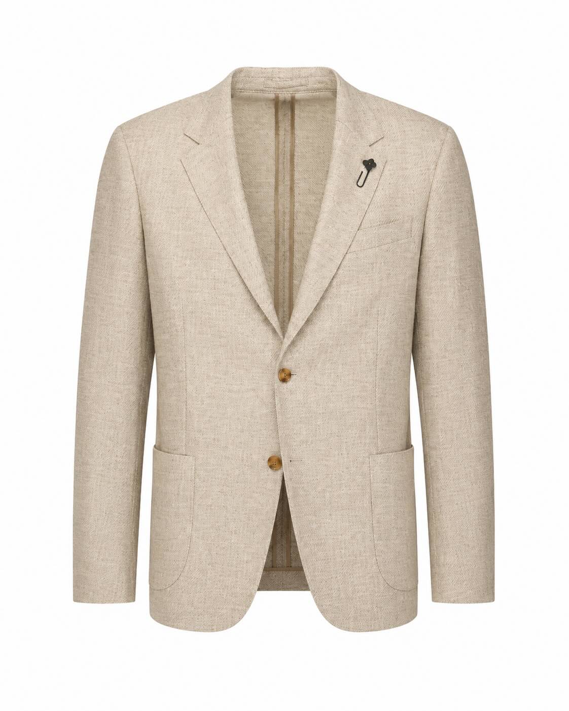 Sakko aus Schurwolle mit Kaschmir Slim Fit