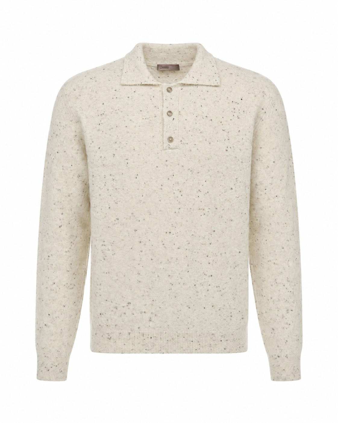 Strick Polo-Shirt aus Alpaka und Wolle