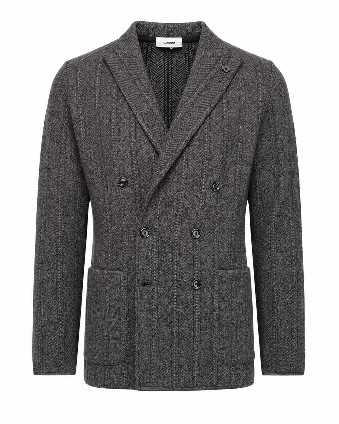 Double-breasted virgin wool blazer