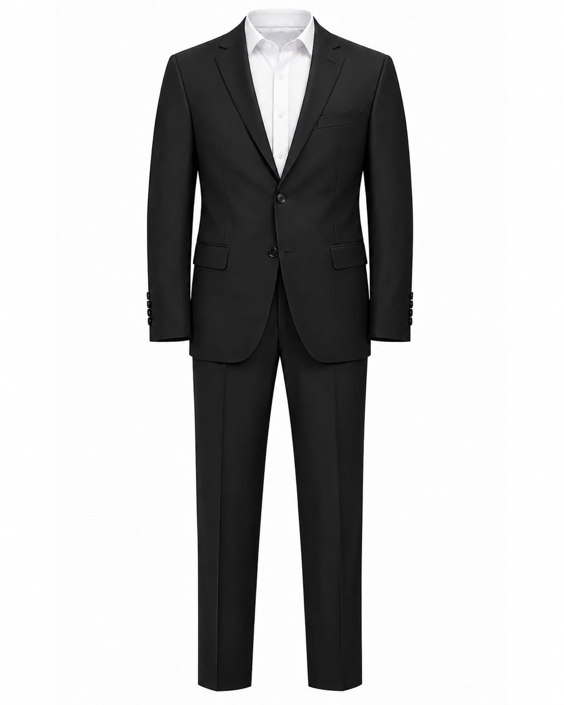 Schurwollanzug Slim Fit Business