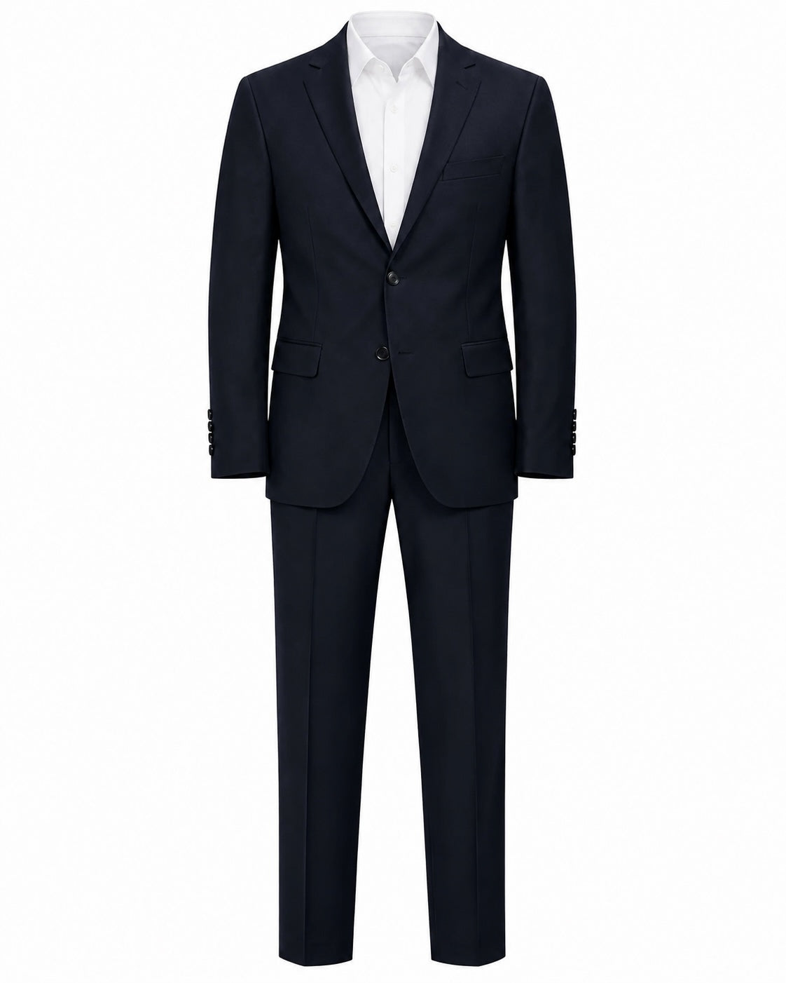 Schurwollanzug Slim Fit Business