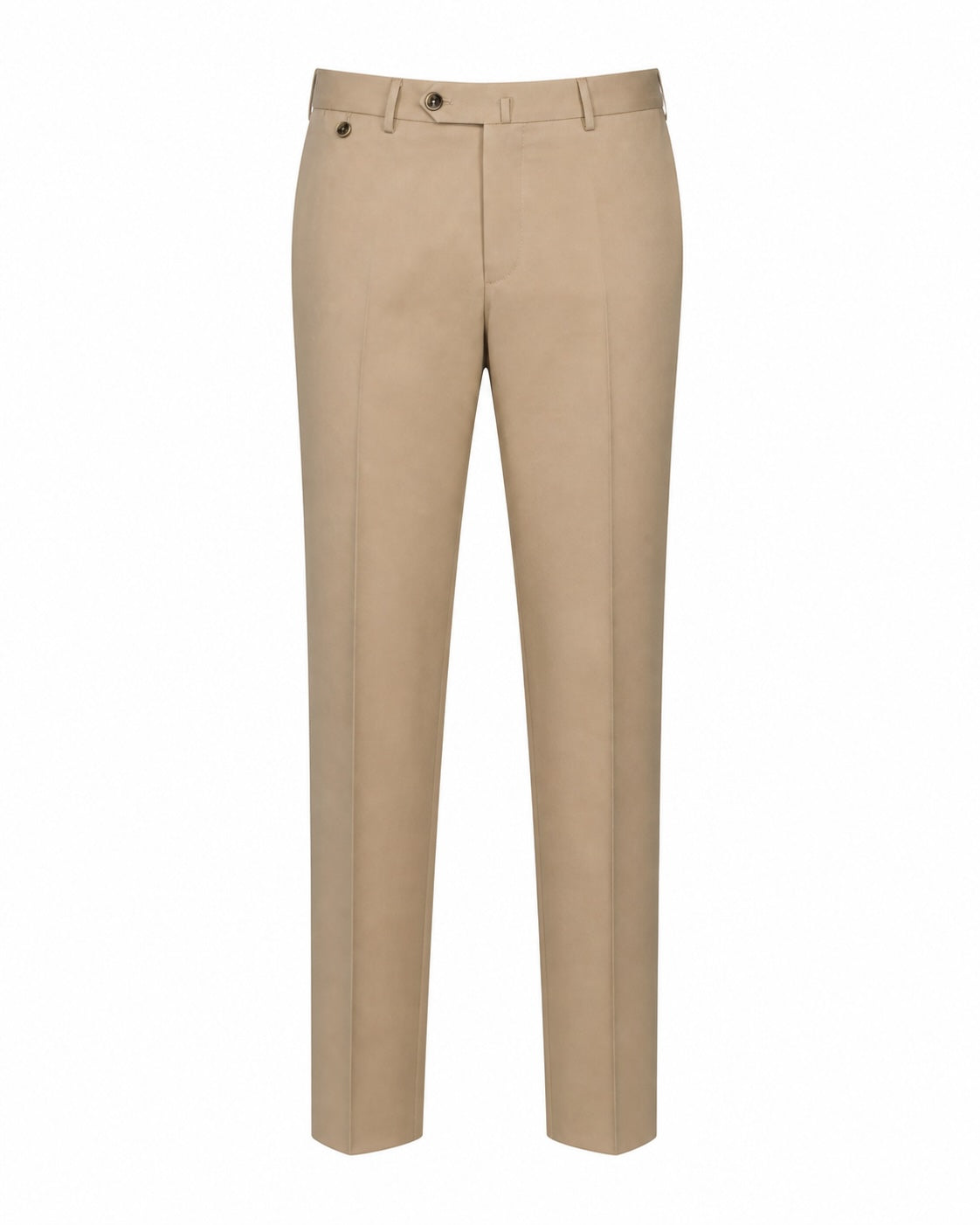 Baumwollhose Slim Fit Stretch Bundfalte
