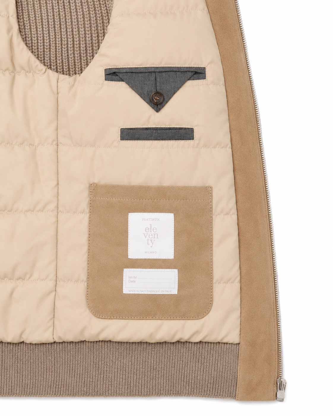 Veloursleder-Blouson aus Ziegenleder