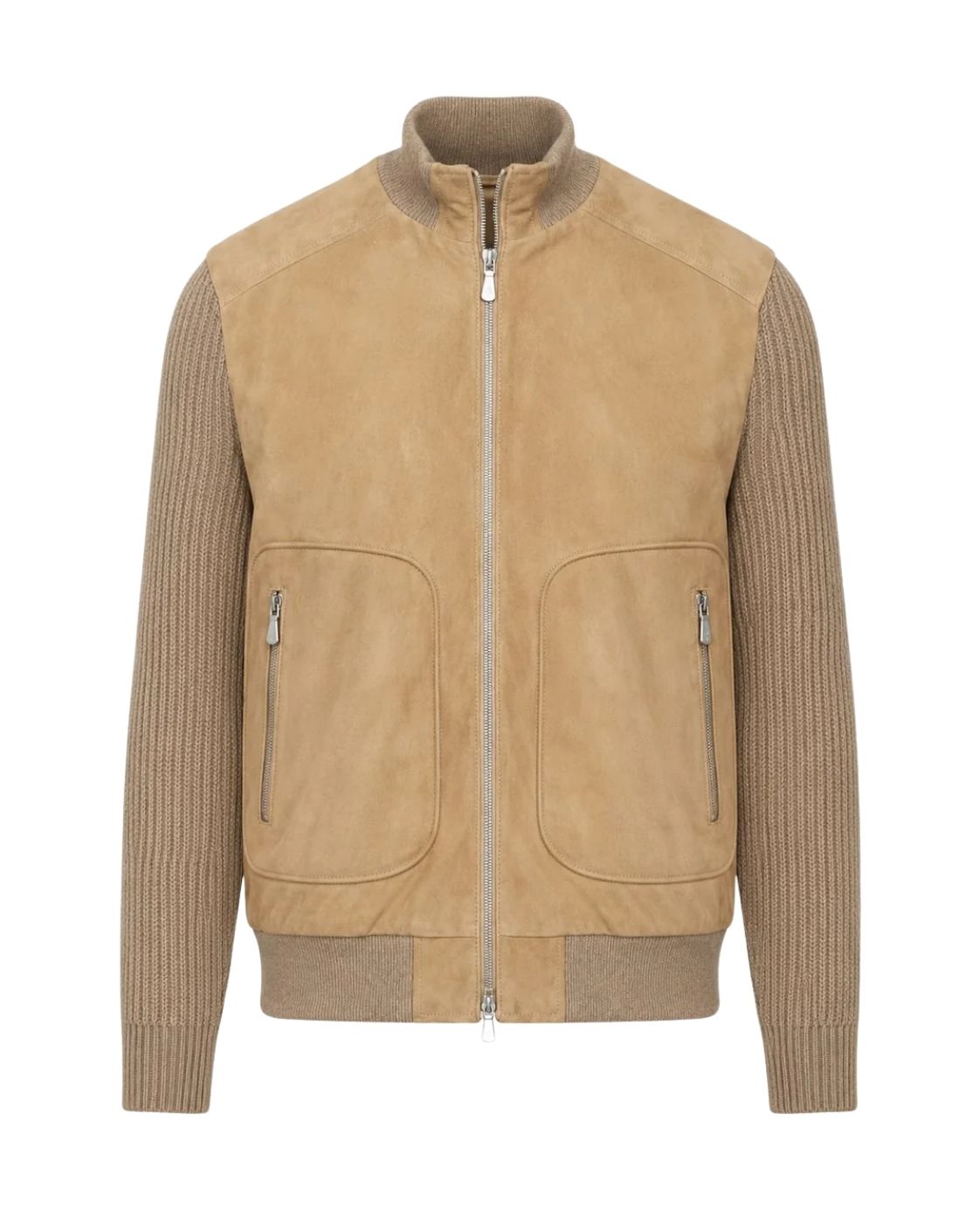 Veloursleder-Blouson aus Ziegenleder